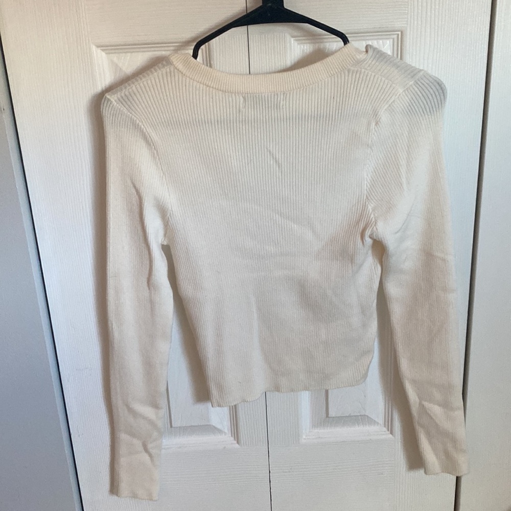 button up knit top - Picture 2 of 2